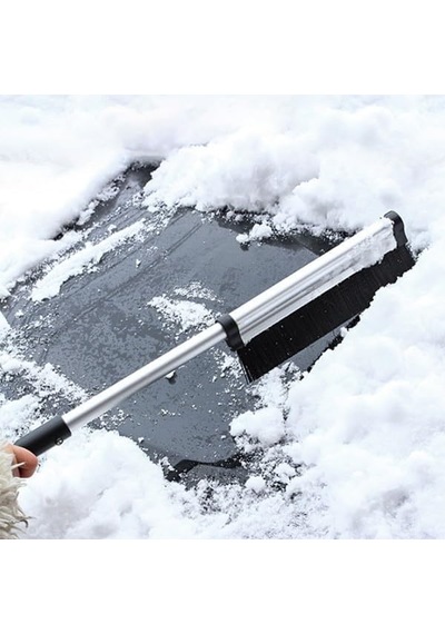 65cm Oto Araç Buz Kazıyıcı Fırça Kar Temizleme Fırçası, Sıyah Genel