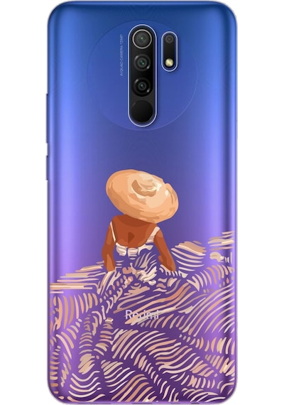 Redmi 9 Skirt Tasarımlı Süper Şeffaf Telefon Kılıfı Çok Renkli