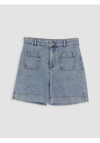 Lcwaıkıkı Classic Bej Regular Fit Kadın Jean Şort