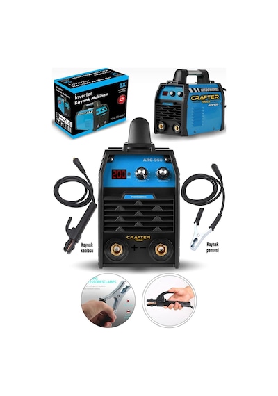 Crafter Kaynak Makinası Arc-950 Kartlı Yeni Sistem Yerli Üretim.