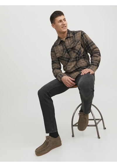 Jack & Jones Erkek Mike Original 425 Comfort Fit Jean Black Denim