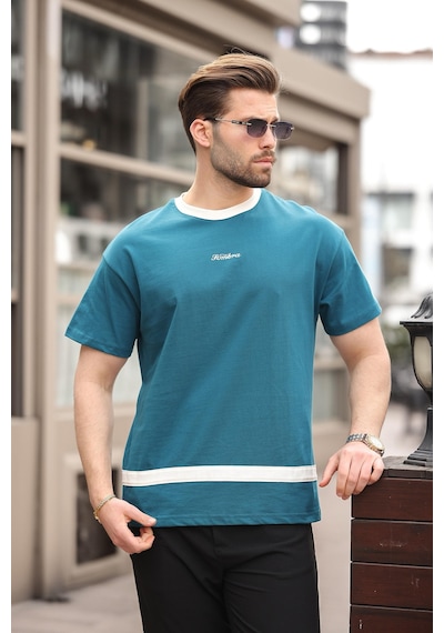 Madmext Petrol Mavisi Baskılı %100 Pamuklu Erkek T-shirt E7135 Petrol Mavisi Madmext Petrol Mavisi Baskılı %100 Pamuklu Erkek T-shirt E7135 Petrol Mavisi