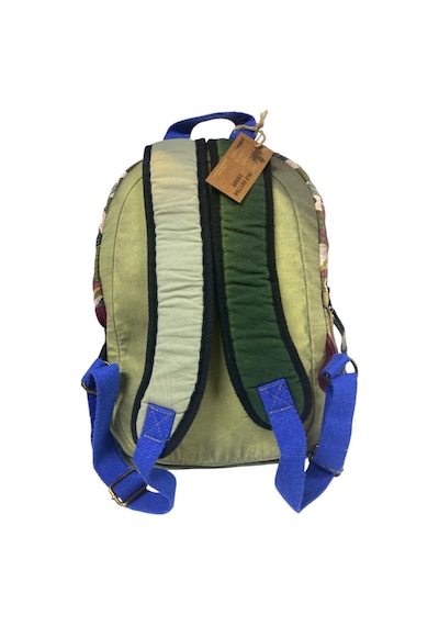 Old Cotton Cargo Kaliteli Renkli Vintage Disayn Sırt Gezi Okul Seyahat Çantası 30 Cm X 42 Cm Mor