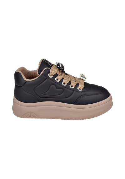 Guja İçi Polar Kadın Spor Ayakkabı Sneaker Gj-25k421 Siyah Siyah