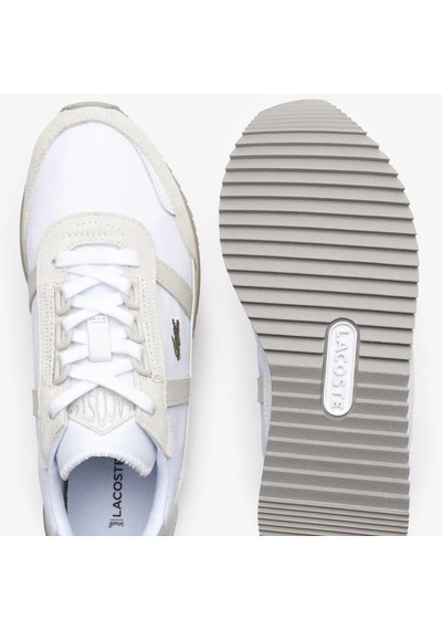 Lacoste Lacoste Partner Retro Womens Sneaker Kadın Günlük Spor Ayakkabı Beyaz Beyaz
