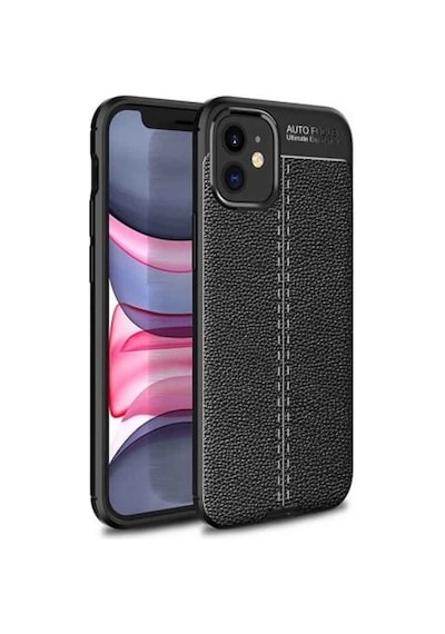 Apple Uyumlu iPhone 12 Mini Deri Görünümlü Firo Silikon Kılıf