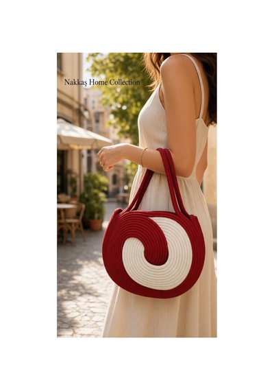 Nakkaş Home Collection Jüt Çanta Kadın Hasır Çanta, Plaj Çantası, Omuz Ve Günlük Kullanım Çantası-bordo-beyaz 40x28 Cm Nakkaş Home Collection Jüt Çanta Kadın Hasır Çanta, Plaj Çantası, Omuz Ve Günlük Kullanım Çantası-bordo-beyaz 40x28 Cm