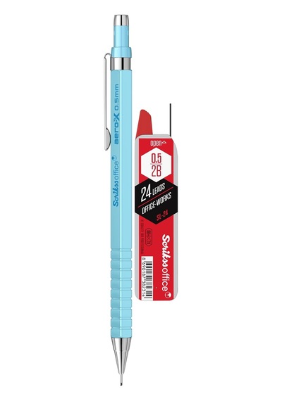 Scrıkss Offıce Aero-x Versatil 0.5 Mm Açık Mavi & Sl-24 Min 2b 2'li Blister Genel