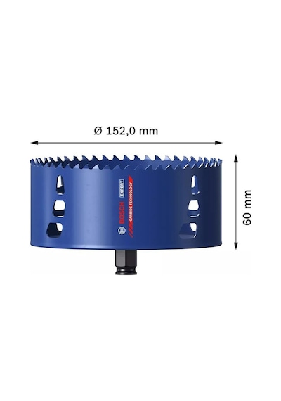 Bosch 152 Mm Expert Sert Malzemeler İçin Panç 2608900444