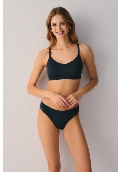 Suwen Softly Secret Invisible Dikişsiz String Külot Sw4039848 Yeşil