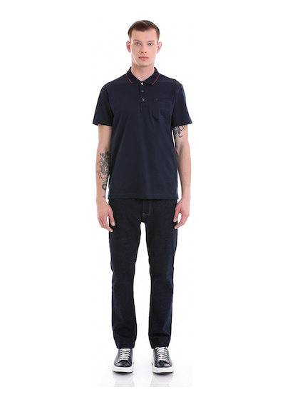 Hatemoğlu Lacivertvert Regular Fit Cepli Polo Yaka Merserize Pamuk T-Shirt 353 Lacivert Hatemoğlu Lacivertvert Regular Fit Cepli Polo Yaka Merserize Pamuk T-Shirt 353 Lacivert