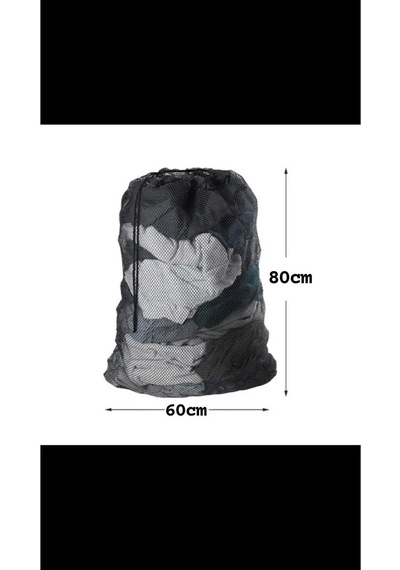 1 Adet Siyah Lüx Perde Ve Çamaşır Yıkama Filesi Ipli 60x80 Cm Battal Boy Diğer