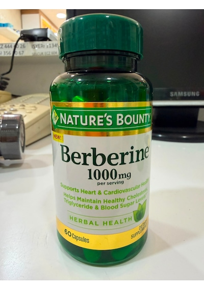 Orjinal Amerikan Berberıne 1000 Mg 60 Kapsül ..saf Berberine 2028 Skt