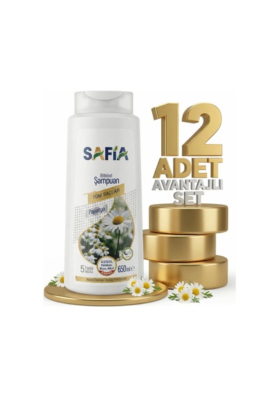 Safia Tüm Saçlar Şampuan 12x650 Ml