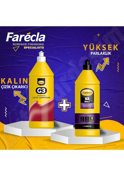 Süper İkili Farecla G3 Pasta 1lt Farecla G3 Cila 1lt