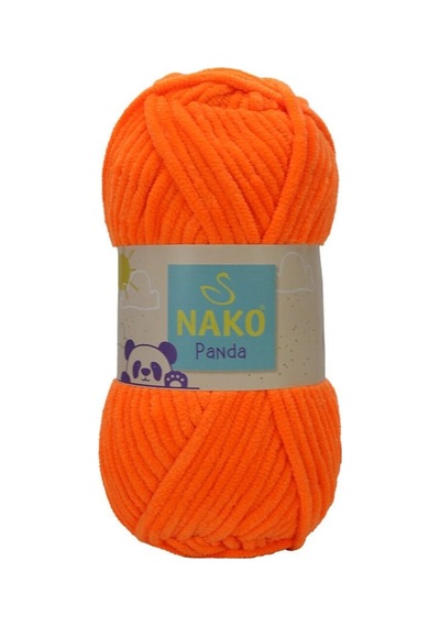 Panda - Portakal 3127 - 5'li Paket - 100gr/120m - Kadife El Örgü İpi - Amigurumi Punch İpi