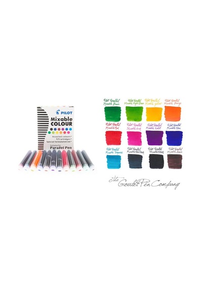 Pilot Parallel Pen Kartuş 12 Adet   Farklı Renk