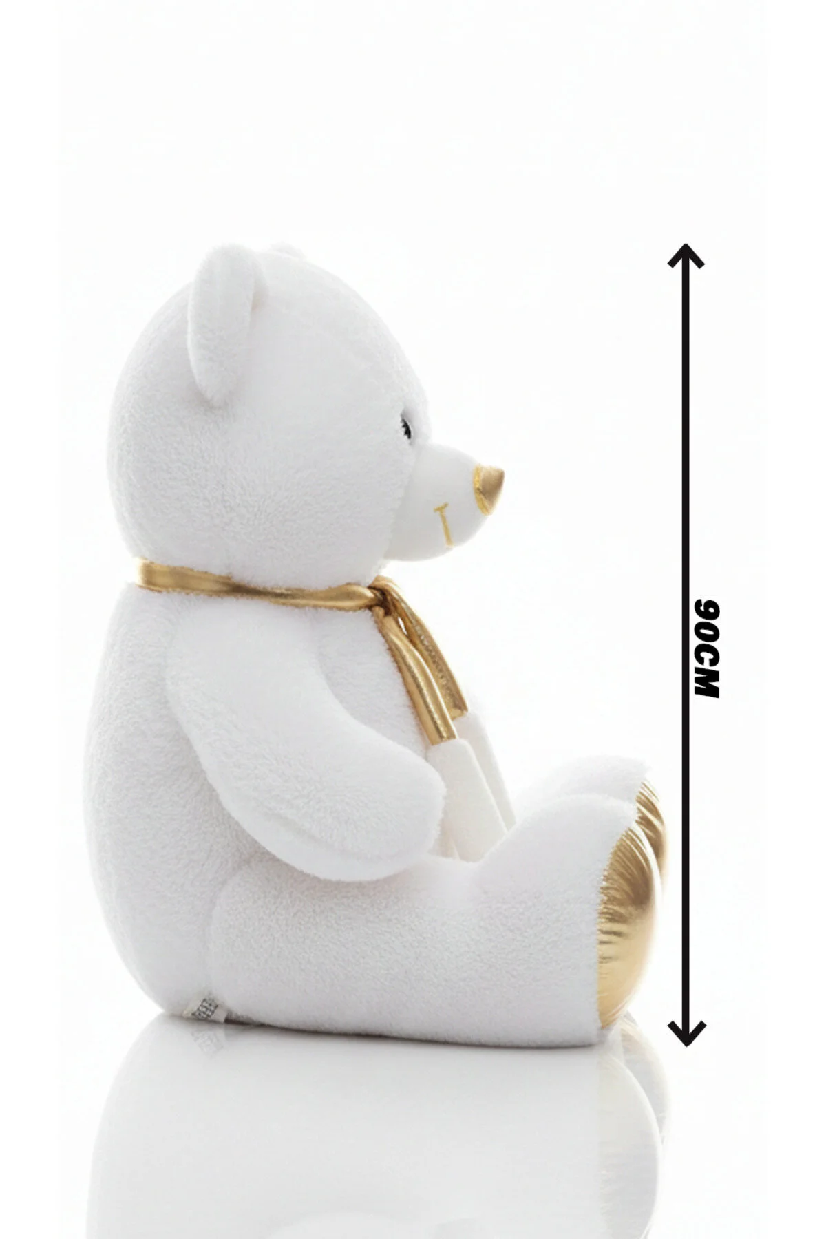 Ayıcık Atkılı 90 Cm - Yumuşak & Koleksiyon Açık Sarı