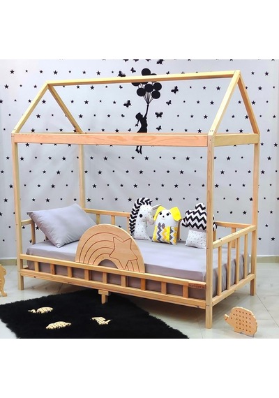 Markaawm Markaawm Ahşap Çocuk Karyola 90X190 Bebek Montessori Yatak Akçaağaç