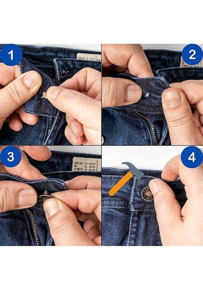 Kot Düğme 8 Büyük 4 Küçük