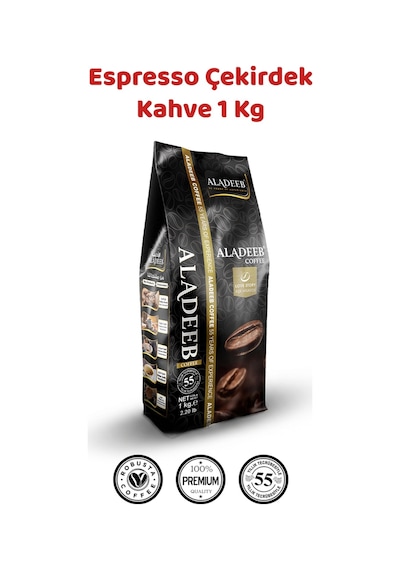 Aladeeb Espresso Kahve Çekirdeği Robusta Karışımı 1 KG