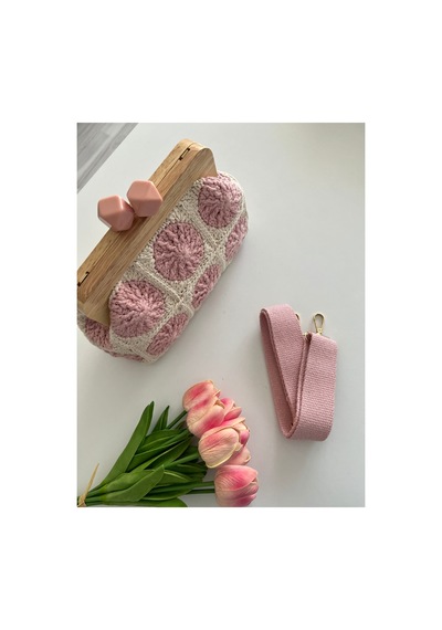 Bolca Emek Kadın El Örgüsü Motif Çanta Pembe - 919173877 Pembe - 919173877 Pembe