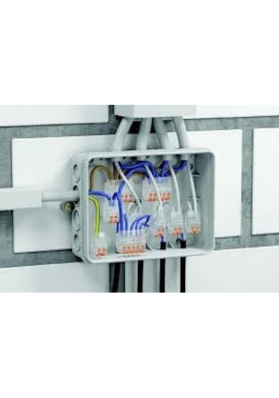 0.50 - 2.5 Mm² Geçmeli Buat Klemens Wago Tip 1 Adet 8Lİ Gri