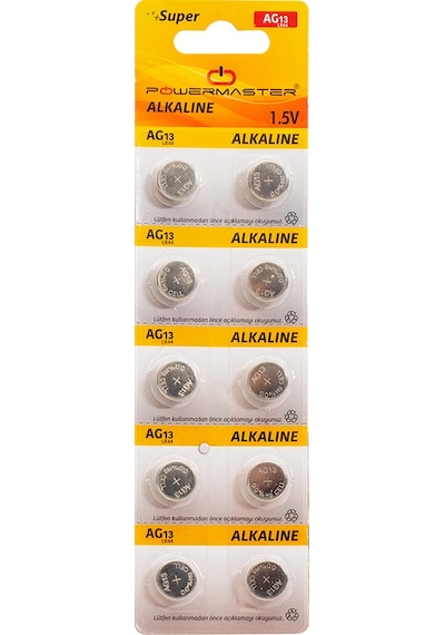 Powermaster- Te Ag13 Lr44 Pil 10lu Paket