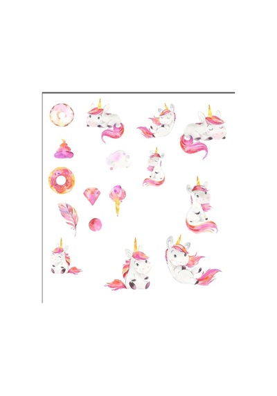Sevimli Unicorn Sticker Set 1