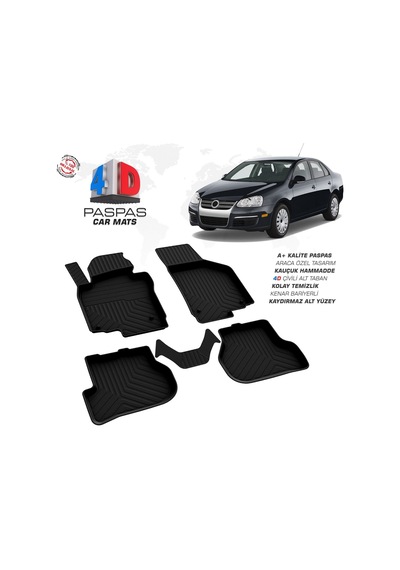 Vw Jetta 4d Araca Özel Havuzlu Kauçuk Paspas 2005-2010