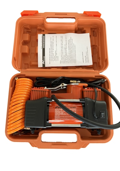 Fk Frıko Çelik Gövde Çift Pistonlu 12 V 150 Psi Araç Araba Lastik Bot Şişirme Araba Şarj Versiyonu