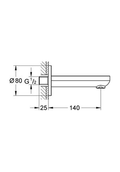 Grohe Bau Çıkış Ucu - 13255000 Diğer