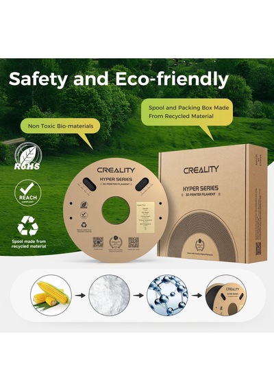 Creality Resmi Hyper Pla Filament Siyah 4kg, Yüksek Hızlı Baskı İçin 3d Yazıcı Filamenti, Dayanıklı Ve Dirençli, Pürüzsüz, Çıkıntı Performansı Boyutsal Doğruluk +/-0,03 Mm, 4 Rulo Creality Resmi Hyper Pla Filament Siyah 4kg, Yüksek Hızlı Baskı İçin 3d Yazıcı Filamenti, Dayanıklı Ve Dirençli, Pürüzsüz, Çıkıntı Performansı Boyutsal Doğruluk +/-0,03 Mm, 4 Rulo