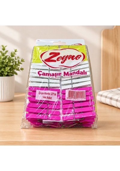 Çamaşır Mandalı 144'lü Çok Renkli