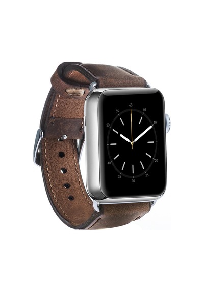 Bouletta Apple Uyumlu  Watch Deri Kordon 38-40-41 MM Kahve