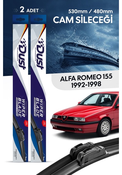 Alfa Romeo 155 Silecek Takımı 1992-1998 Uyumlu 530mm/480mm