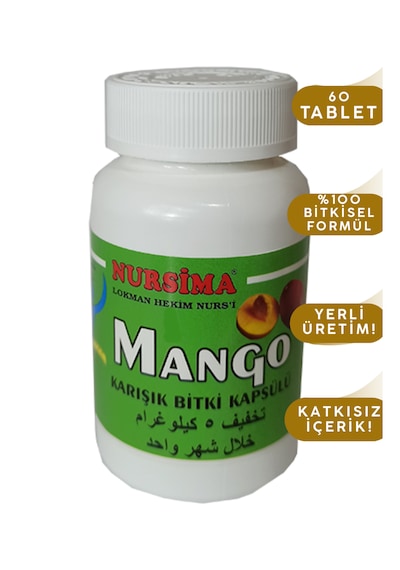 Nursima Mango Karışık Bitki Kapsülü 60 Kapsül