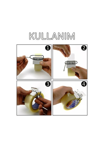 Avuç İçi Bant Kesme Aparatı Koli Bant Kesici Paketleme Bant Makinesi - 855983324 Diğer
