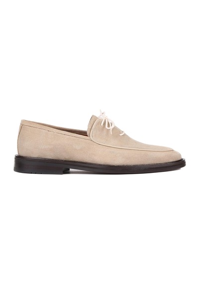 Shoetyle - Bej Süet Bağcıklı Erkek Klasik Ayakkabı 250-7511-1014-bej Bej