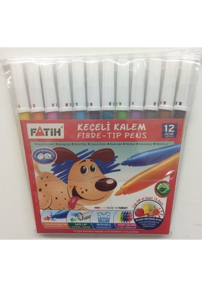 Fatih Keçeli Boya Kalemi 12   Renk
