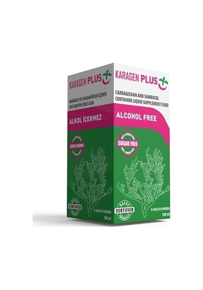 Karagen Plus Oral Sıvı Cam Şişe, Karagen Ve Karamürver İçeren Takviye Edici Gıda 100ml Şişe