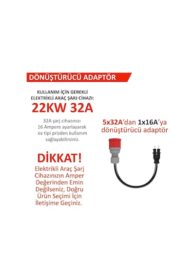 Hgsşarj 5x32a 380v-450v İle Çalışan Cihazınızı, 220v Ev Tipi Prize Bağlar. Elektrikli Araç Şarj Kablosu Dönü Genel