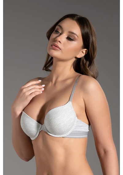 Newbra Penye Push-up Sütyen - Gri