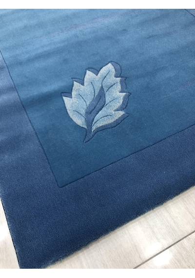 Saray Halı Terra 9021 Blue 120X170 Düz Renk Mavi Halı !