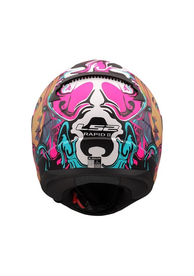 Ls2 Rapıd 2 Cyberg Mat Mor Kask Renkli