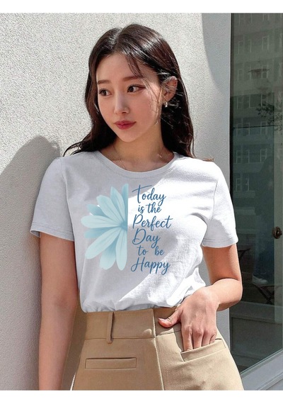 Uyguntarz Unisex Love Me More Baskılı Tasarım Tshirt Beyaz