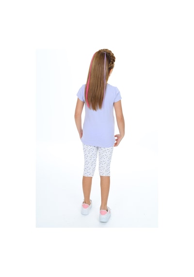 Toontoy Kids Toontoy Kız Çocuk Nakışlı Kaprili Takım Mavi