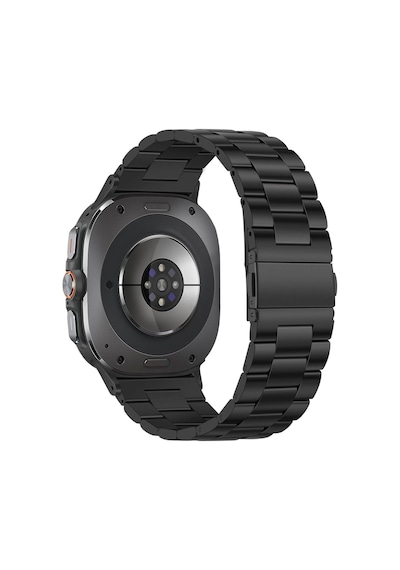 Samsung Galaxy Watch 8 40/44mm & Watch 8 Classic 46mm Uyumlu Paslanmaz Çelik Saat Kordonu Siyah