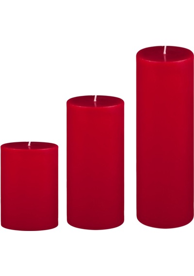 Medium Set Mum Çap 7 Cm Kırmızı Kirmızı