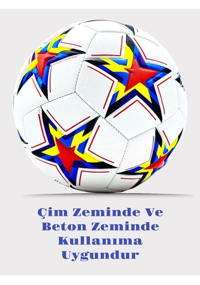 Futbol Topu Şampiyonlar Ligi Dikişli Iç Ve Dış Mekan Bsf34 Çok Renkli